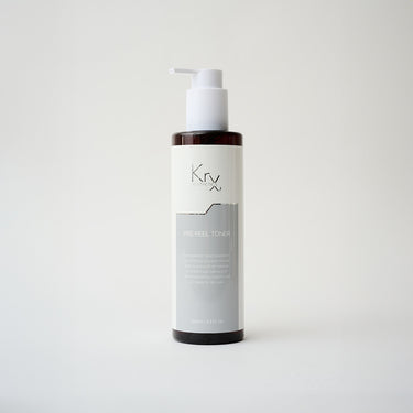 black pump bottle of facial toner