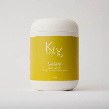 container of face mask with a yellow label