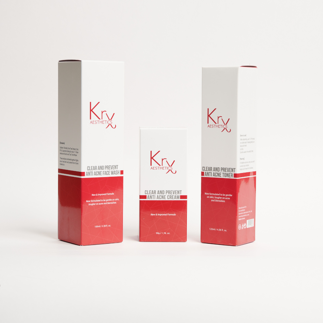 KrX Clear + Prevent Anti Acne Bundle - by Kin Aesthetics 