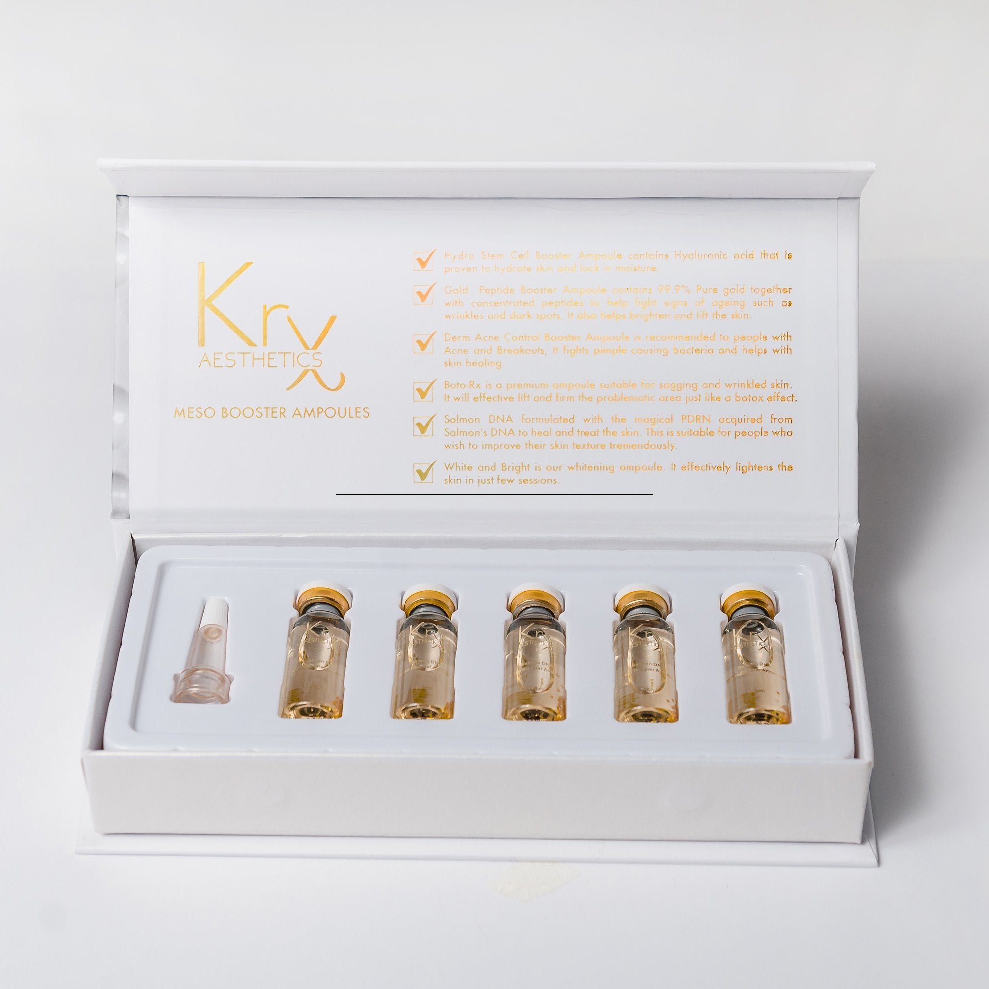 KrX Meso Booster Ampoule Salmon DNA - by Kin Aesthetics 